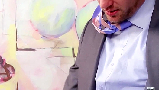 Steven Daigle Travis Irions Dominate in Steamy Office Anal Ride – 18+