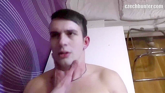 Overpowered Twink Gags on Thick Cock, Flooded With Load After Load – XXX Gay