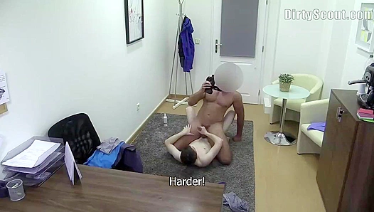 First-Time Audition: Innocent Boy Gets His Ass Ripped Raw – Casting Hell 18+