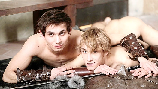 Hot Twin Twinks Make Love in a Romantic Castle – Steamy Gay Encounter 18+