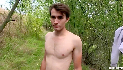 Deep in the Woods: Hairy Bear Gets Stretched Raw – Outdoor Gay Fuck Fest 18+