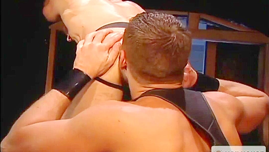 Andrew Justice Dominates Johnny Gunn in Hot BDSM Anal Play – Steamy Gay Porn