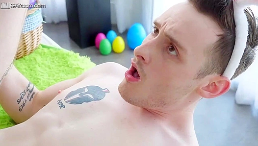 Easter Passion: Josh Cannon AJ Sloans Steamy Bunny-Fuck Session – HotGayScene 18+