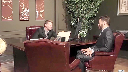Tommy Defendi Takes Control: Hot Office Domination Over Landon Conrad – Gay Sex Scene