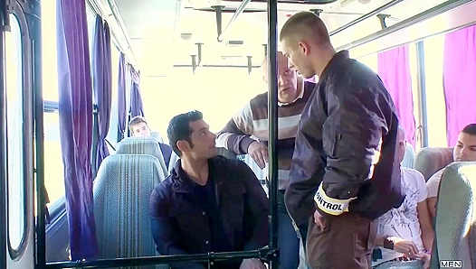 Hard Fuck Seat Heat: Marcus RHL Claims Gordon Baley On Train – GayPornX