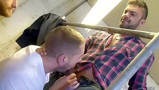 Rim Job Frenzy: Harley Everett, Rogan Richards Ryan Stokes Go Deep – UK Gay XXX