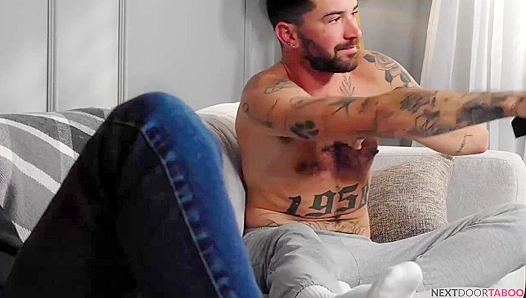 Neighbors Ignite: Chris Dominates Trevor Harris in Steamy Missionary Encounter – 18+