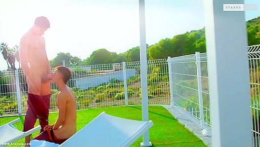 Hot Summer Lust: Danny Nathans Steamy Pool Encounter – Gay XXX
