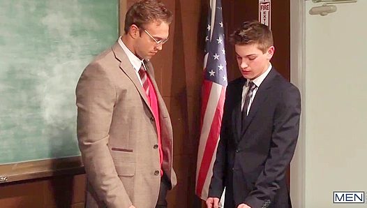 Prof. Rocco Reed Dominates Eager Student Johnny Rapid — Massive Hard-On Collision –