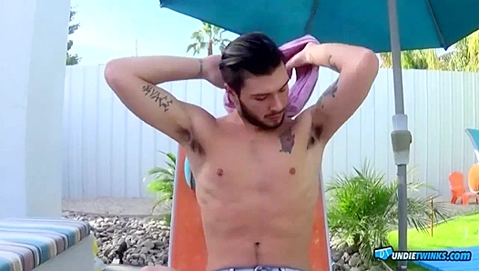 Justin Dean Teases with His Thick Hard-on Through Thin Trunks – NaughtyUndiesFun