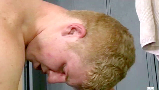 Connor Craves Steves Massive Cock at School — Cums Hard Watching Him Flex