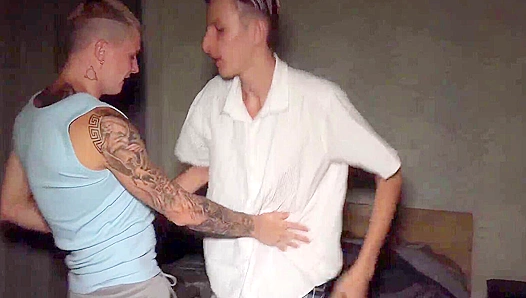 Twinks Reunited: Passionate Kissing Leads to Mind-Blowing Anal Ride – 18+