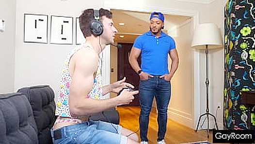 Starving for Attention: Hot Delivery Boy Claims Horny Gamer Twink—Steam Flows