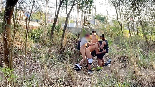 Rough Ride in the Woods: Security Guard Takes On Wild Gang Bang – GayPornNature 18+