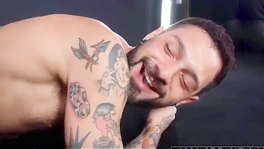 Tattooed Muscle Men Fuck Deep as Ink Gleams Under Heat – 18+