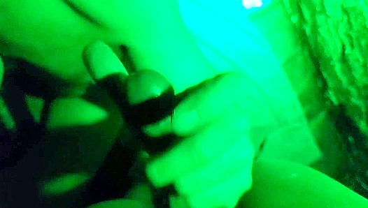 Under Neon Glow: Twink Begs for Thick Dick Bathes in Cum – 18+