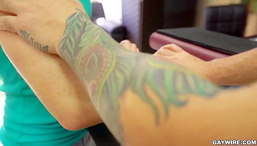 Tristan Jaxx Inked Teased by Hung Stallion Eddy Ceetee – Hot Gay Encounter