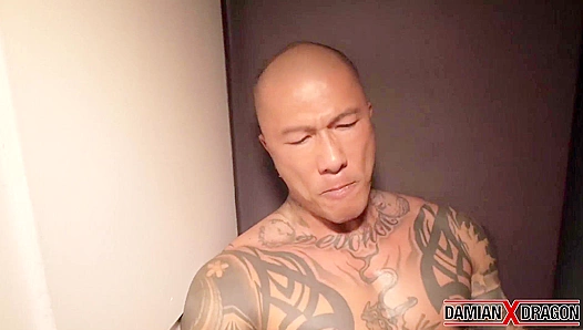 Tattooed Damian X Claims Matthew Dragon: Raw Power Bottom Energy – Hot Scene