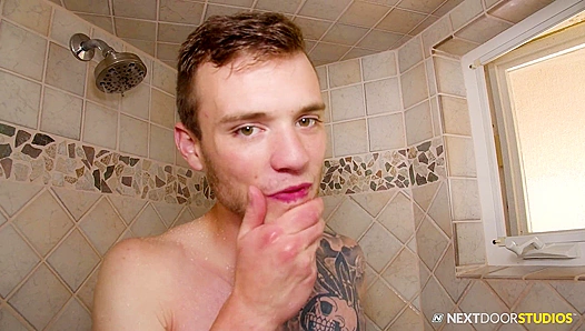 Stepbro Surprises Him in Shower — Deep Anal Encounter Ensues – 18+
