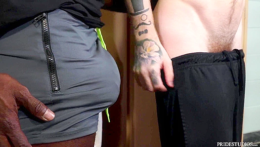 Aarons Locker Dominance: Stretching Him Wide with Massive Cock – 18+
