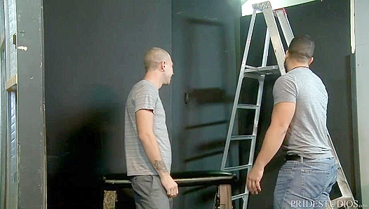 Two Ripped Studs Slam Together in Steamy Warehouse Collision — 18+