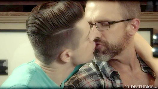 DylanLucas Takes StepDad Dick Down Throat Til cumshot — Steamy Gay Anal POV