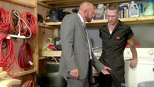 Steamy Hookup: Older Guys Cant Resist Each Other in Janitors Closets – Hot for Men 30+