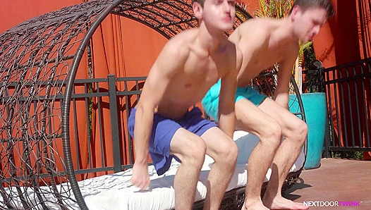 Scott Finn Claims Two Hungry Twinks in Wild Bareback Group Scene – NaughtyLads 18+