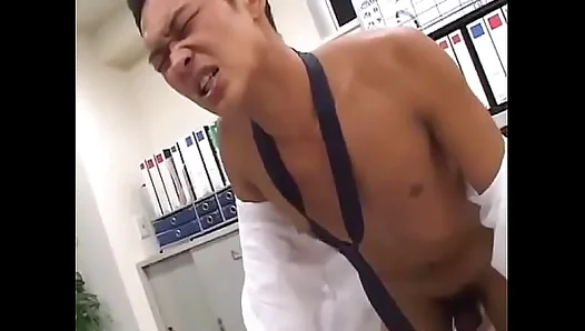 Asian Office Stud Takes Hot, Hungry Blowjob From Coworker – 18+