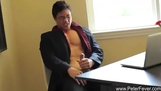 Geeky Asian Cutie Takes It All: Hot Blowjob Bareback Ride – GayPornX 18+