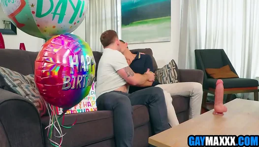 Birthday Surprise Turns Hot: Roommates Share Raw Anal Passion – 18+