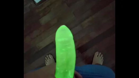 Neon Lights Bathe Steaming Body in Sensual Brazilian Solo Play – HotNights 18+