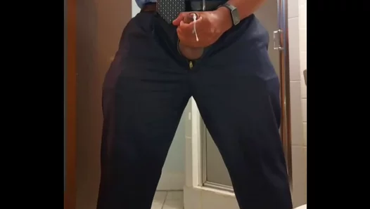 Professors Hot Solo Act in Dress Shirt Tie — Secret Lust Exposed – 18+