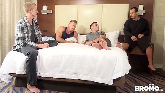 Zane Anders Leon Lewis Dominate in BromoUSA Gang Bang – Raw Power Unleashed