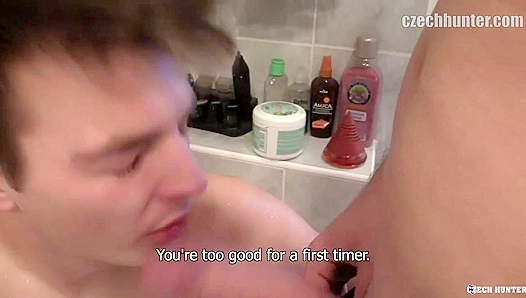 Shower Sex Madness: Hot Twink Gets Fucked Hard Messy – XXX Gay