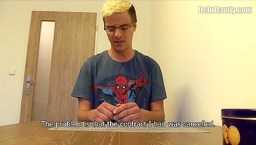 Bound Geek Takes Hard Ride: Paying Debts with Tight Anal – GayPornXL