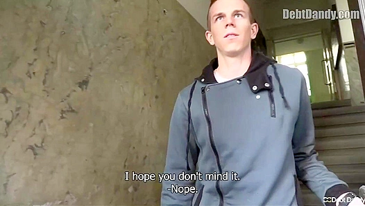 Broke Twink Takes Rough Payback — Bent Over for Debt Dandy