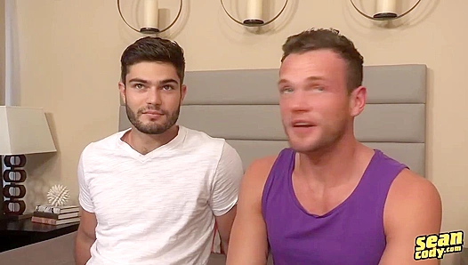 Bearded Hunk Surrenders to Hung Muscle Gods Dominance – SeanCody