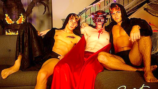Halloween Heat: Spicy Trick-or-Treat Threesome Action – CorbinFisher 18+