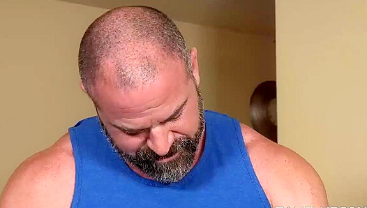 Barron Kent Gets Roughly Fucked by Bearded Stepdad Bishop Angus – 18+
