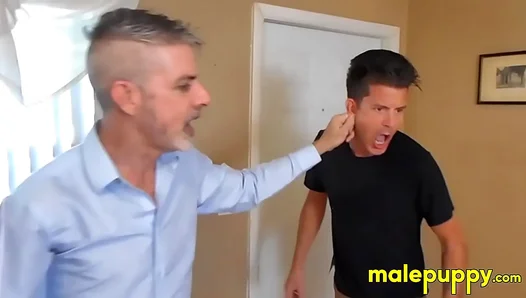 Stepdad Takes Control: Rough Ear Pull Domination Over Jeff – GayFetish Drama 18+