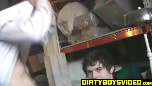Blowbang Glory: Kyle Takes Jacks Thick Load in Gritty Warehouse – XBareback 18+