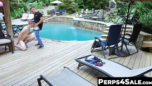 Poolside Passion: Aiden Asher Jock Jax Share Steamy Bareback Action – 18+