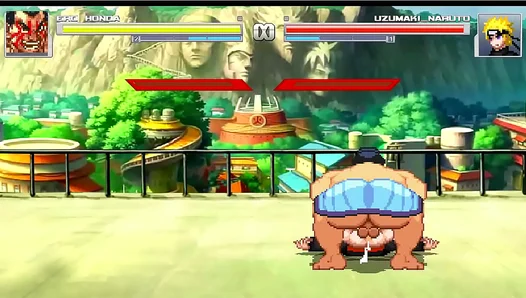 Massive Wrestler E.Honda Pins Down Naruto for Hot Gay Action – MugenHeat 18+