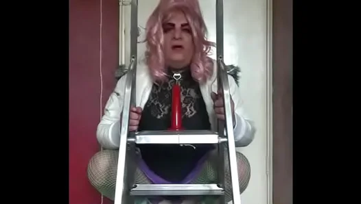 Crossdresser Twink Craves Deep Dildo Play Ass-to-Mouth Action – So Hot