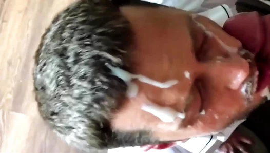 Still Dripping from My Blowjob — Neighbor Cums All Over My Face 18+