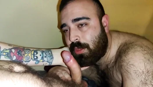 Bearded Beast Feasts on My Cocksack Til I Explode Massive Cumload – RawGayFun 18+
