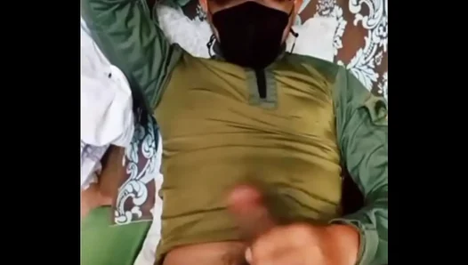 Hunk in Uniform JERKS OFF Hard—Sweat Drenched Muscle Glory–GayPornX 18+