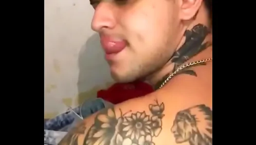 Tattooed Latino Hunk Devours Thick Cocks in Hot Sauna Fuck Fest – 18+