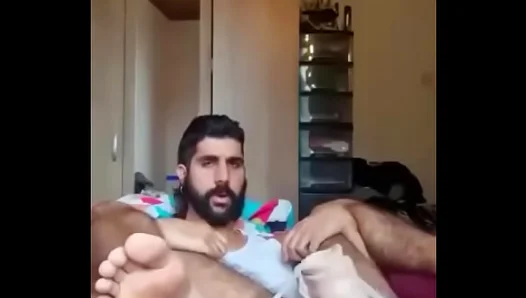 Bearded Beast Enjoys Intense Solo Play With Big Toys – Hot Horny Gains 18+